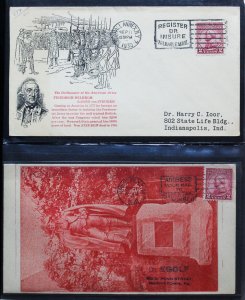 US Stamps Collection of 190+ 1930s Covers in Two Books