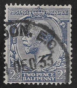 Great Britain #163 2 1/2p King George V