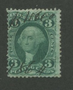 1863 United States Playing Cards Revenue Stamp #R17c Used Pen Cancel Certified 