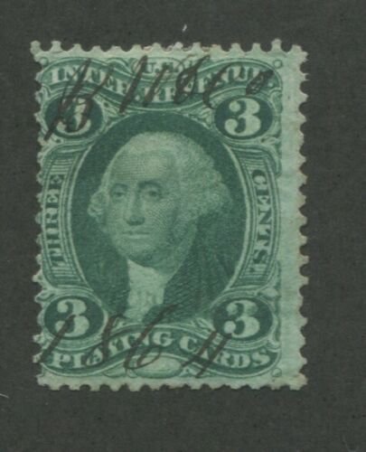 1863 United States Playing Cards Revenue Stamp #R17c Used Pen Cancel Certified 