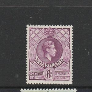 Swaziland 1938 GV1 DEfs P 13.5 x 13 6d MM SG 34