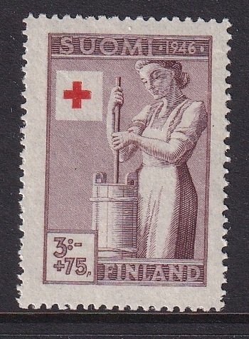 Finland  #B75   MNH  1946  Red Cross   churning 3m