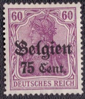 Belgium German Occupation - 1916 N21 MH