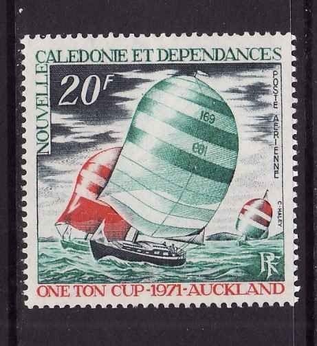 New Caledonia-Sc#C80-unused NH airmail-Racing Yachts-1971-