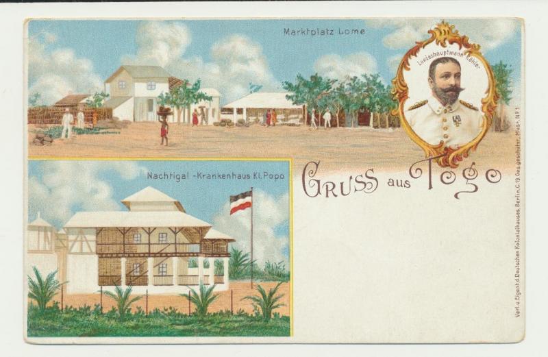 TOGO GERMAN COLS 1914 10pf CARD TO BRESLAU (SEE BELOW)