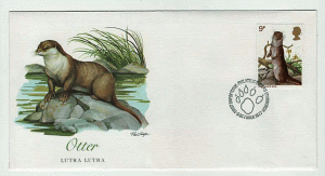 Great Britain First Day Cover #  819 - British Wildlife - The Otter - Fleetwood