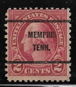 US Bureau Precancels: TN: Memphis; #634A-61; 2¢ (II) 1926-32 Issue; PSS CV $5