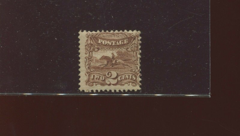 Scott 113 Post Horse & Rider Mint Stamp (Stock 113-M1) 