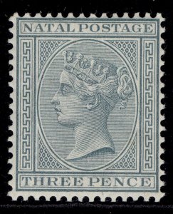 SOUTH AFRICA - Natal QV SG101, 3d grey, M MINT. Cat £12.