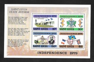 St. Lucia 1979 - MNH - Souvenir Sheet - Scott #459a