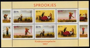 Sc# B704a Netherlands 1997 Child Welfare Stamps MNH souvenir sheet SS CV $6.75