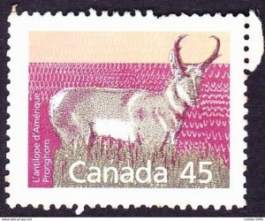 CANADA 1990 45c Multicoloured Canadian Mammals Pronghorn SG1270 FU