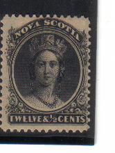 Nova Scotia 1863 12 1/2c mint