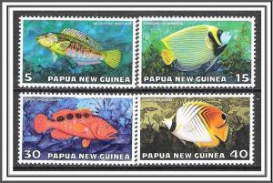 Papua New Guinea #442-445 Fish MNH