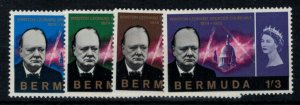 Bermuda 1966 SG189-192 Churchill Commemoratives - MLH