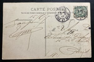 1907 Toul France RPPC Postcard Cover Aviation Dirigible Zeppelin Lebaudy Souveni