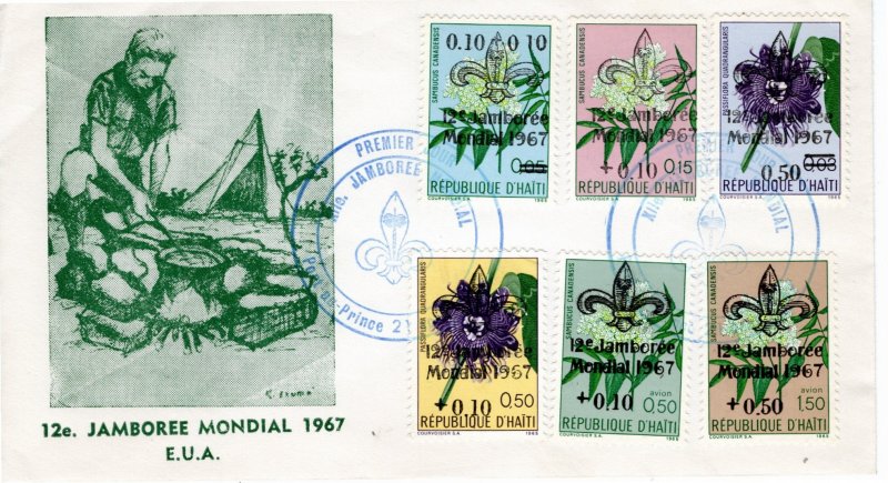 Haiti 1967 Sc 566, B38-40, CB55-6 FDC-1