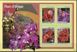 Togo 2014 MNH Flowers of Africa 4v MS Poinciana Flora Fleurs d'Afrique Togolaise