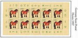 Germany Pane Horses 2, MNH