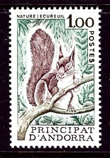 French Andorra 1978 Squirrel    (ap3189)