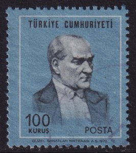 Turkey - 1970 - Scott #1838 - used - Atatürk