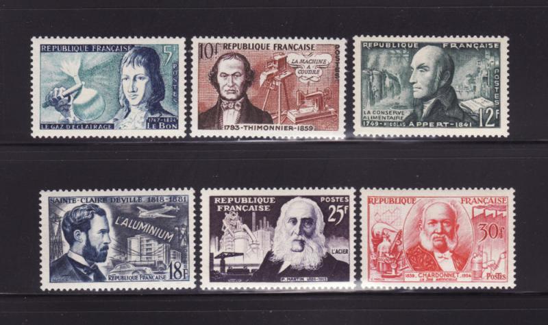 France 757-762 Set MNH Famous Inventors