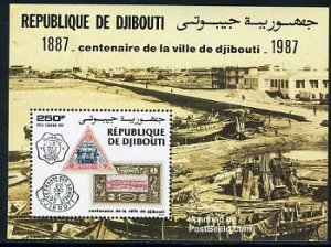 Djibouti 1987, Djibouti centenary s/s, MNH