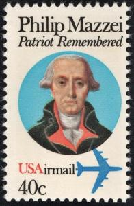 SC#C98 40¢ Phillip Mazzei (1980) MNH