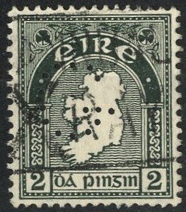 IRELAND #109, USED PERFIN G - 1940 - IREL092