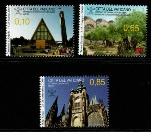 VATICAN CITY SG1602/4 2010 JOURNEYS OF POPE BENEDICT XVI MNH