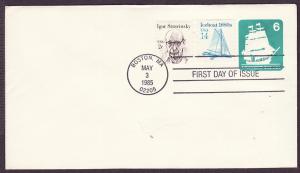 U609 U.S.S. Constitution uncacheted FDC