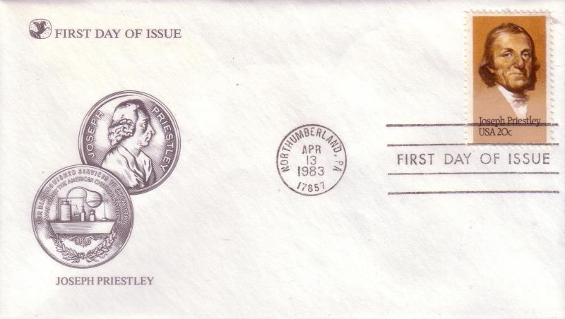 US FDC Sc.# 2038 Joseph Priestley, Chemist L866