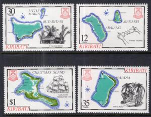 Kiribati 369-372 Maps MNH VF