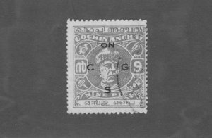 INDIA COCHIN ANGHAL 078 USED BIN $0.50