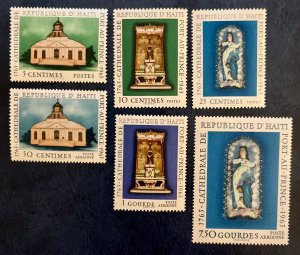 Haiti 529-531, C246-C248 / 1965 Cathedral Stamps / Complete Set / MNH