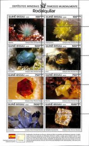A7530 - GUINE BISSAU - MISPERF ERROR Stamp Sheet - 2020 - Minerals-