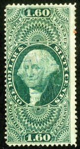 US Stamps # R79c $1.60 Revenue Used Cut Cancel Scott Value $180.00 