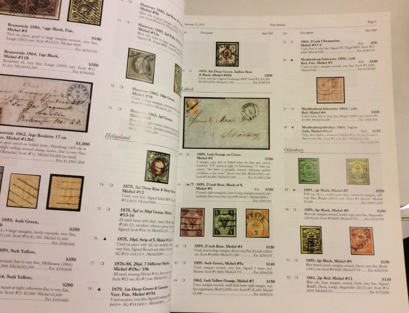 Harmer-Schau Philatelic Auction Feb.2015,RARE Worldwide,Foreign & US Postage