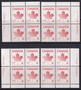 Canada 1981 Sc 907ii plate block set MNH** plate 3