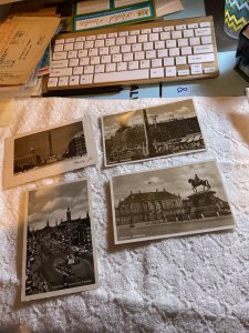 1938.DENMARK—LOT OF 4 POSTCARDS.