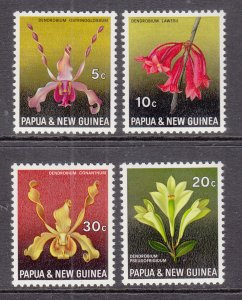 Papua New Guinea 287-290 Orchids MNH VF