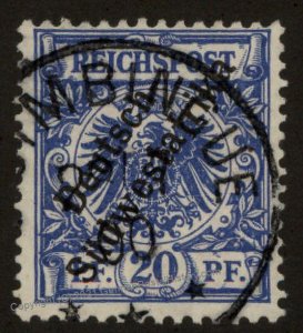 German 1898 SW Africa OTJIMBINGUE DSWA Mi8 Overprinted Deutsches Reich 104253