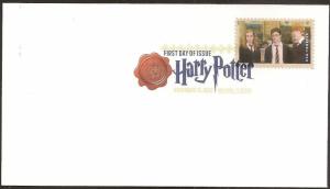 US 4837 Harry Potter Harry, Ron & Hermione DCP FDC 2013