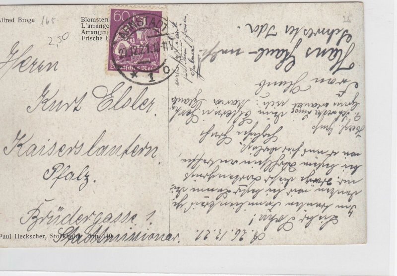 German Postal History Stamps Postcard Ref: R4885 