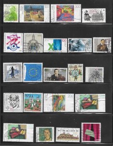 Germany Commemoratives & Definitives Only from 1993-1997 Used C.V. $107.80