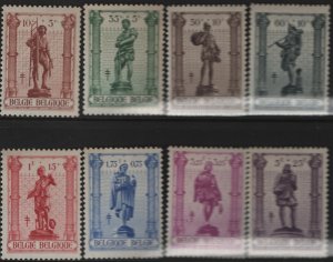 BELGIUM B346-53 MNH F/VF SET OF 8