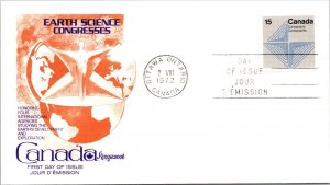 Canada 1972 FDC - Earth Science Congress, Cartography - Ottawa Ont - J8848