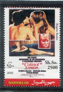 Somalia 2002 BRIGITTE BARDOT Movie Poster 1v Perforated Mint (NH)