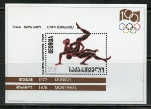 GEORGIA  SCOTT#156/57 CENTENARY OF THE  OLYMPIC GAMES SOUVENIR SHEETS MINT NH