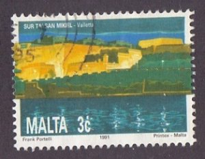 Malta  #785  used  1991   tourism   3c